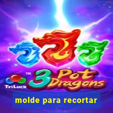 molde para recortar